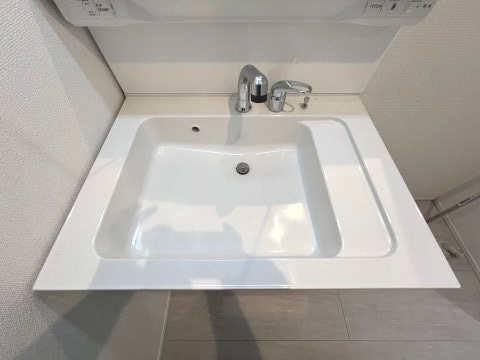 昭島市宮沢町3丁目　新築戸建全3棟の洗面所|暮らしを快適に変えるシャワー付洗面台