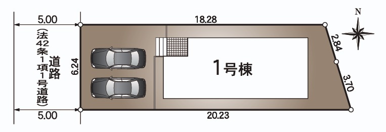 高知市中須賀町 第2 新築戸建ての土地図