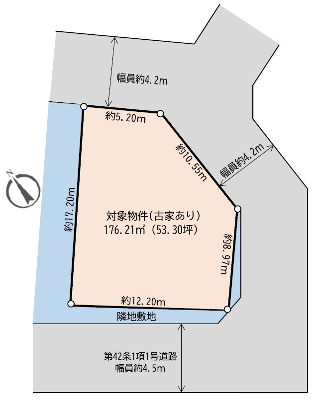 太田和一丁目建築条件なし売地の画像