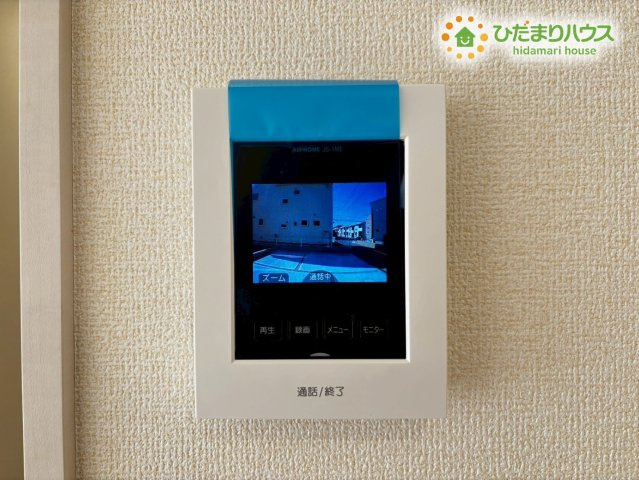 深谷市東方第2　新築一戸建て　リーブルガーデン　02のセキュリティ|録画機能付きモニターインターホンで防犯面もバッチリ◎