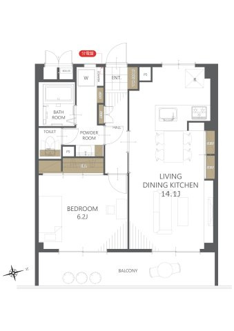 【間取り】いづみハイツ滝不動5号棟 