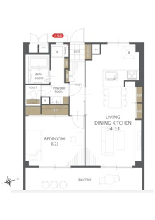 【間取り】いづみハイツ滝不動5号棟 