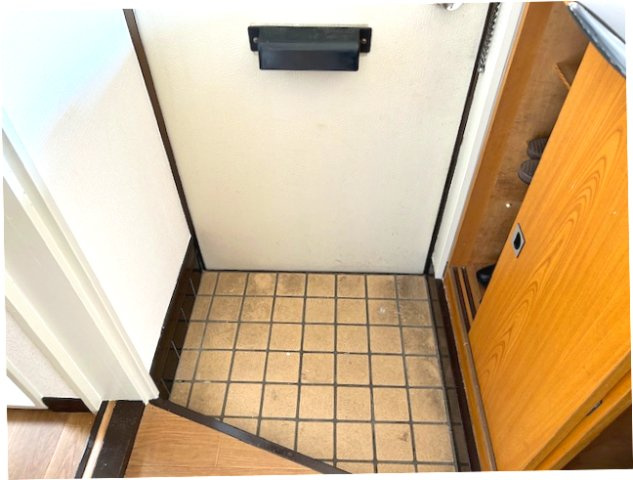 水戸ハイツの玄関