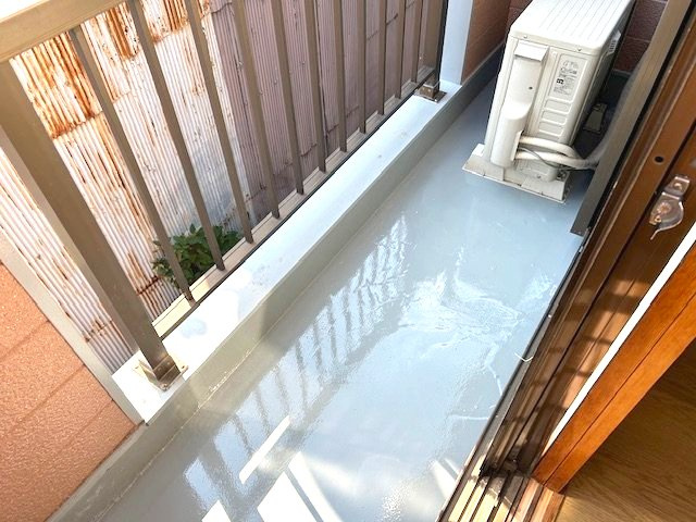 水戸ハイツのバルコニー