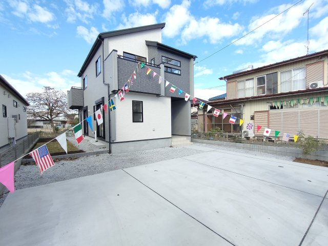 【BLOOMING GARDEN】　加須市大門町　全2邸の外観|〇１号棟〇
広々LDK17帖！ゆったり和室付き♪家事の負担を減らす『水廻り集中』プランのお家です（＾＾）
2025年11月撮影