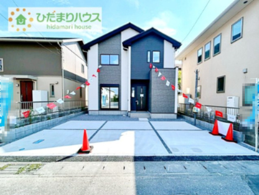 【駐車場】 | 土浦市桜町1期　新築戸建 | マイホームなら駐車場代がかかりません！しかも、自宅の駐車場で洗車ができます！今までコイン洗車に行っていた手間も省けて、節約にもつながります(^^♪