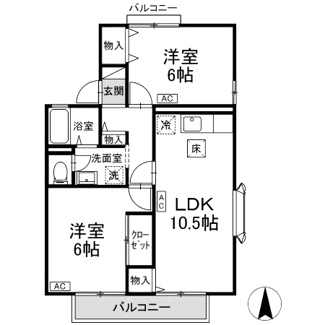 【間取り】 | ドミールK