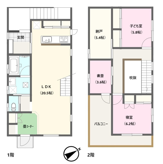 【間取り】 | 清水区川原町　中古戸建
