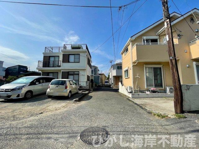 茅ヶ崎市中島　売地の前面道路含む現地写真|現地外観