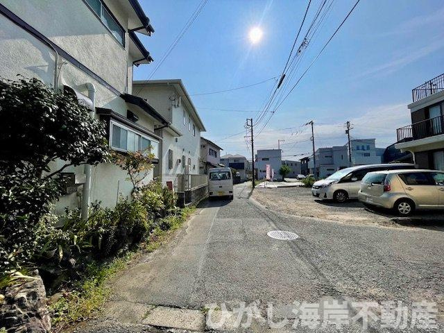 茅ヶ崎市中島　売地の前面道路含む現地写真|現地外観