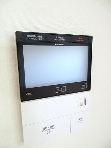 センチュリーつくばみらい平Ｂのセキュリティ|モニター付きインターホン　※前回募集時2023.11撮影