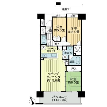 センチュリーつくばみらい平Ｂの間取り