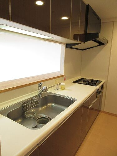 センチュリーつくばみらい平Ｂのキッチン|キッチン約3.5畳　※前回募集時2023年11月撮影