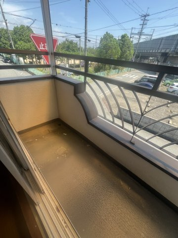 明石市野々上貸家のバルコニー