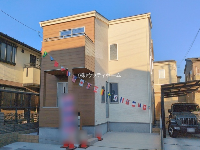 越谷市東大沢　新築一戸建て　A号棟の外観