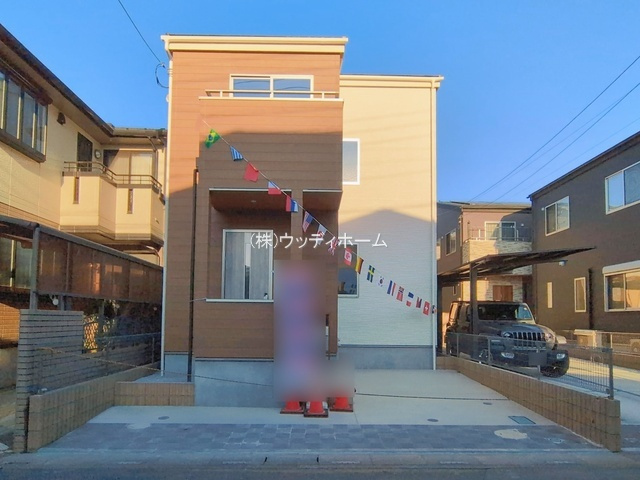 越谷市東大沢　新築一戸建て　A号棟の外観