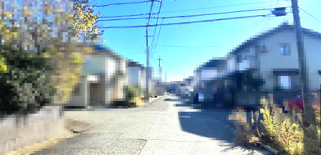 高島市今津町下弘部81坪売地の前面道路含む現地写真