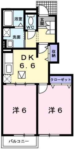 ソレイユ１番館の間取り