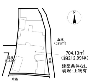 【土地図】 | 野洲市三上　売土地