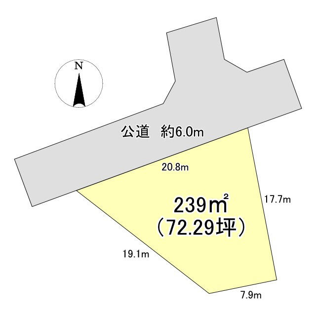 ひたちなか市大字東石川の売地の区画図|地形図等