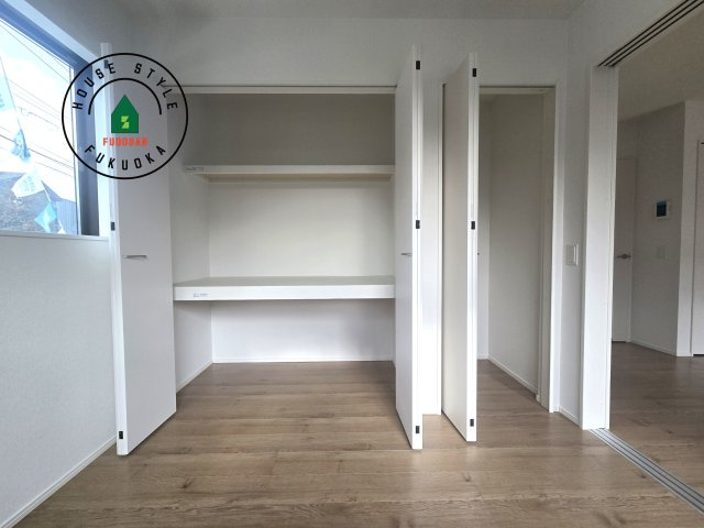 福津市福間南5丁目第6-2棟（2号棟）の内観：施工例|大きなスペースがあり、収納には困りません。