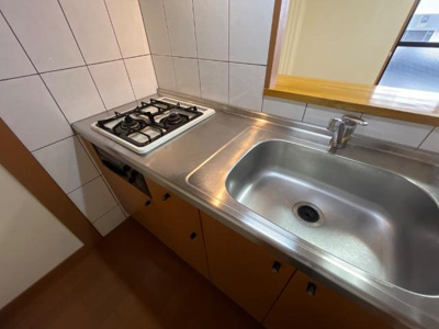 【キッチン】 | メゾンドひまわり | 2口コンログリル付