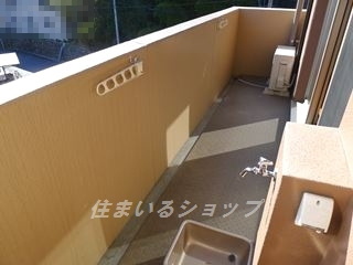 広島市安佐北区深川３丁目の賃貸マンションのバルコニー|ペット用足洗い場あり