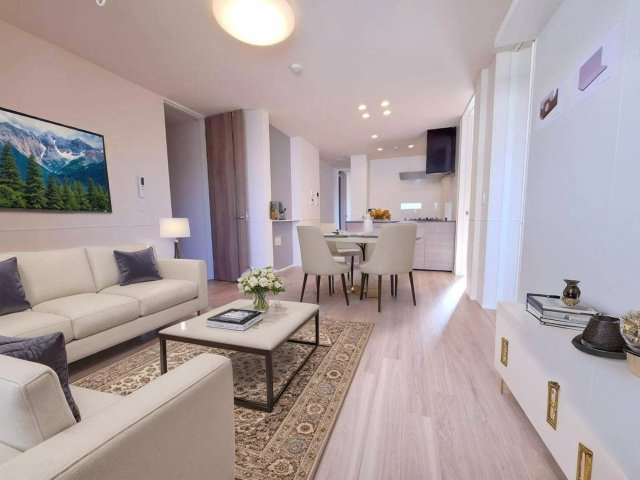 オカバ世田谷深沢ヘーベルメゾンの居間・リビング|※CG家具の為実際は家具・家電は付きません。