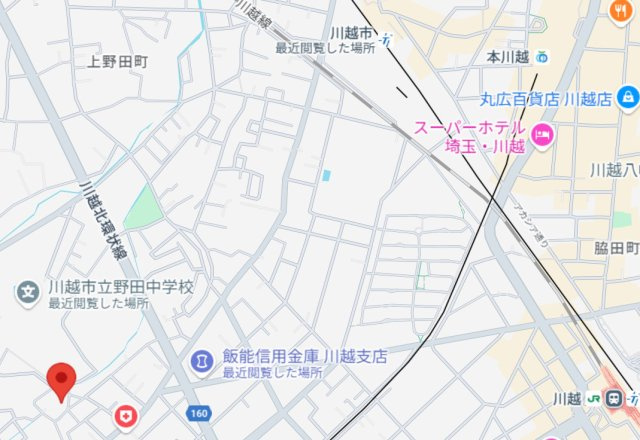 変化に富んだ敷地でゆったりライフが過ごせる住まいの地図|川越駅西口まで自転車なら8分！徒歩19分です。