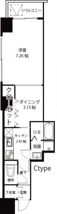 ソル・ド・中呉服の間取り