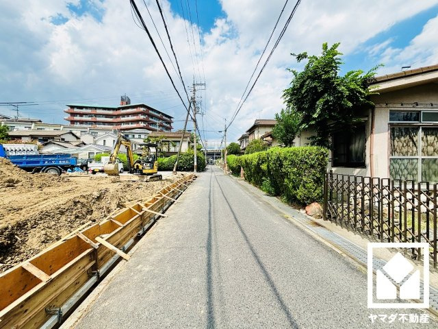 大津市螢谷　1期　2号棟の前面道路含む現地写真|9月9日　現地写真更新