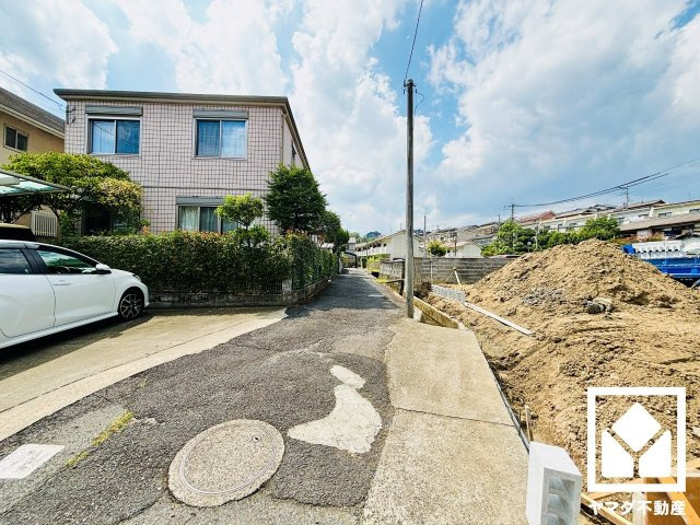 大津市螢谷　1期　2号棟の前面道路含む現地写真|9月9日　現地写真更新