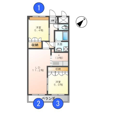 ラ・メールガーデンの間取り