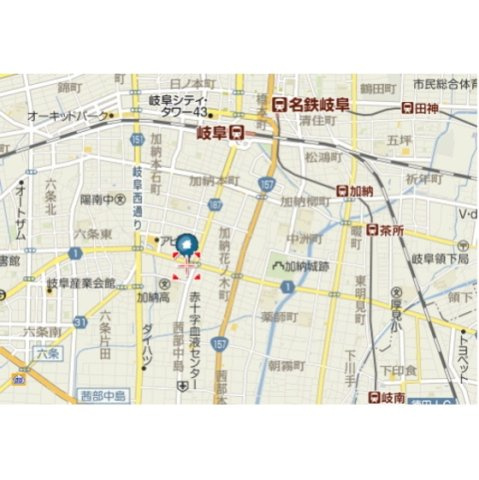 岐阜市加納城南通３丁目の駐車場の外観
