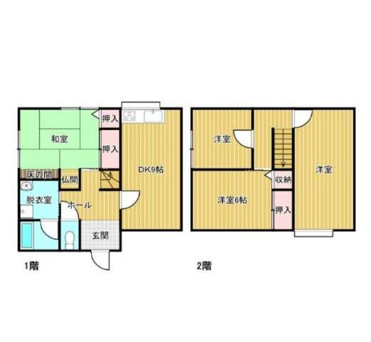 【間取り】 | 米子市中島1丁目　戸建