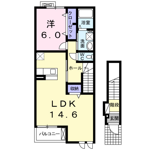 マードレ六番館の間取り