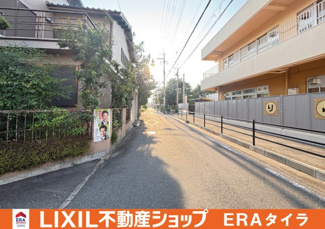 【外観パース】 | 八尾市東太子二丁目　建築条件付き売土地 | 周辺環境：保育園、幼稚園、中学校が徒歩圏内♪閑静な住宅街の中にある売土地です。