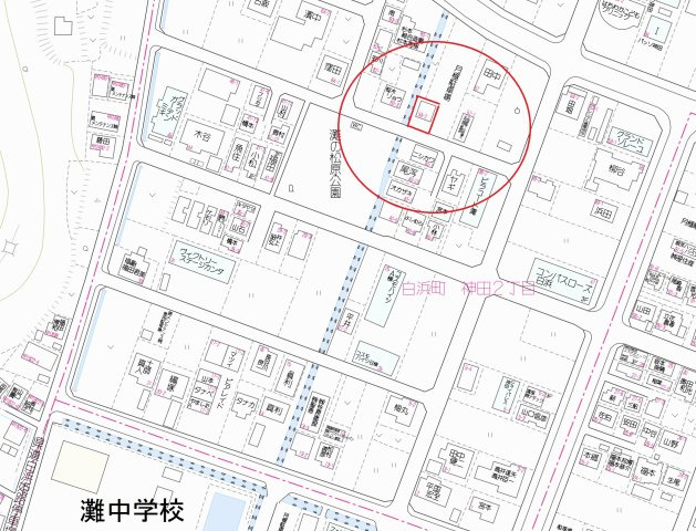 白浜町神田貸戸建の地図