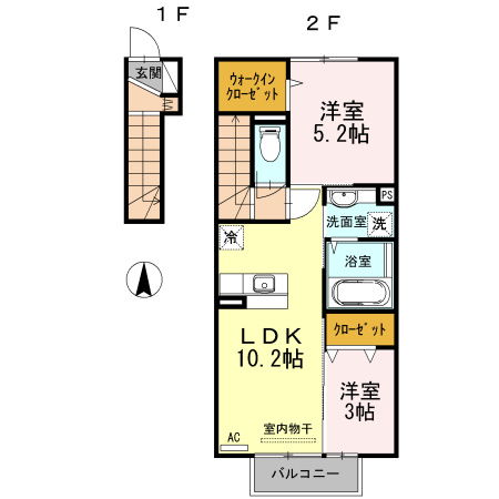 セジュールリアンⅡの間取り