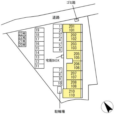 【区画図】 | D-ROOM柊 | 【D-ROOM柊】