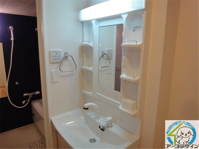 サンモール金ヶ崎の独立洗面台|パース写真