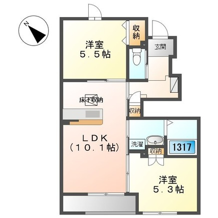 サンモール金ヶ崎の間取り
