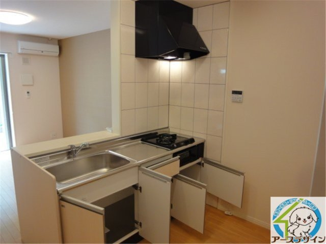 サンモール金ヶ崎のキッチン|パース写真