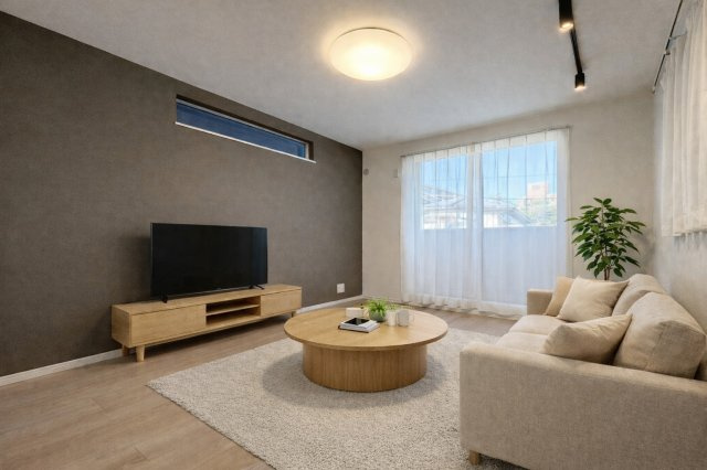 世田谷区千歳台5丁目　中古戸建の居間・リビング|大きな窓からたっぷりと注ぐ陽光を浴びながら、朝食やティータイムを楽しめます。（家具は全てCGです）

ご内見希望・資料請求などお気軽にお問い合わせ下さい！
03-5990-5201