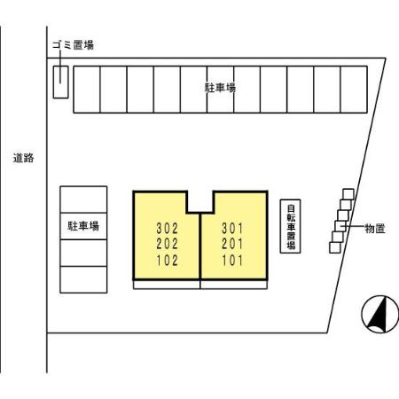 ノワール北島の区画図
