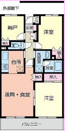 【間取り】 | ソシア勝見田
