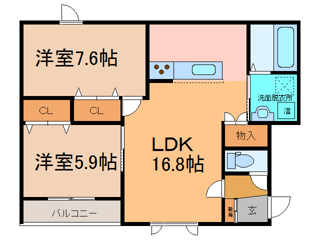 OWL（アウル）Ⅱの間取り