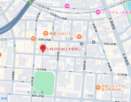 S-RESIDENCE大阪同心の地図