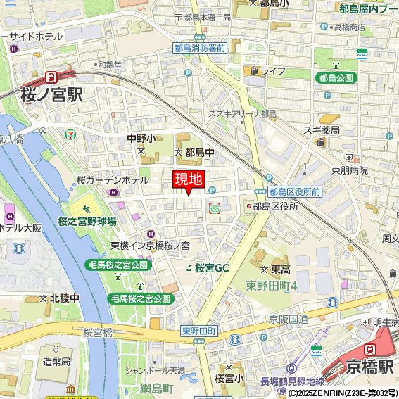 Live Flat桜宮の地図