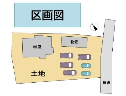 中古一戸建　熊谷市弁財138-1（リフォーム住宅）の区画図